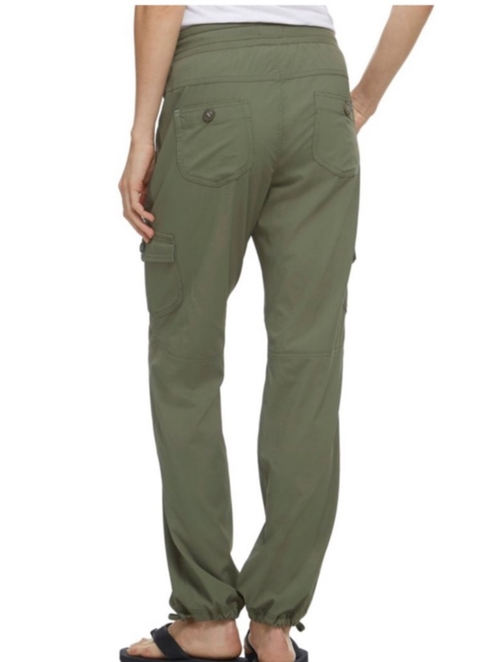 L.L. Bean Vista Camp Pant Large Hiking Gorpcore Like New Thyme Olive - Picture 9 of 10